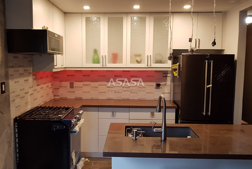 CUPBOARD REPLACEMENT AND SINK INSTALLATION