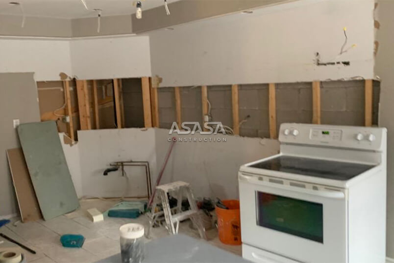 REMOVAL OF OLD CABINETS