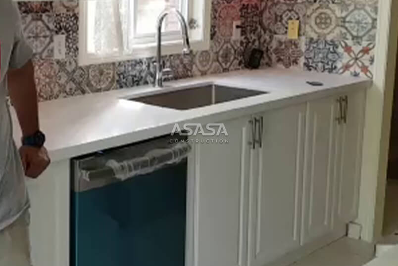 CABINET REPLACEMENT AND SINK INSTALLATION